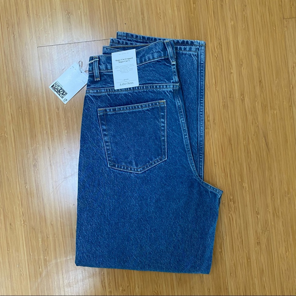 & Other Stories Major Cropped Cut Denim